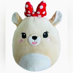 Squishmallows Rudolph the Red-Nose Reindeer & Clarice Plush 9” EUC